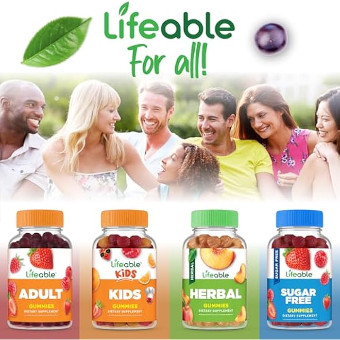 Lifeable Apple Cider Vinegar Gummies with Mother | 1000 mg | Advanced ACV for Detox & Cleansing, Supports Metabolism, Digestion, & Energy | 60 Gummies for Weight Loss and Belly Fat - Image 5