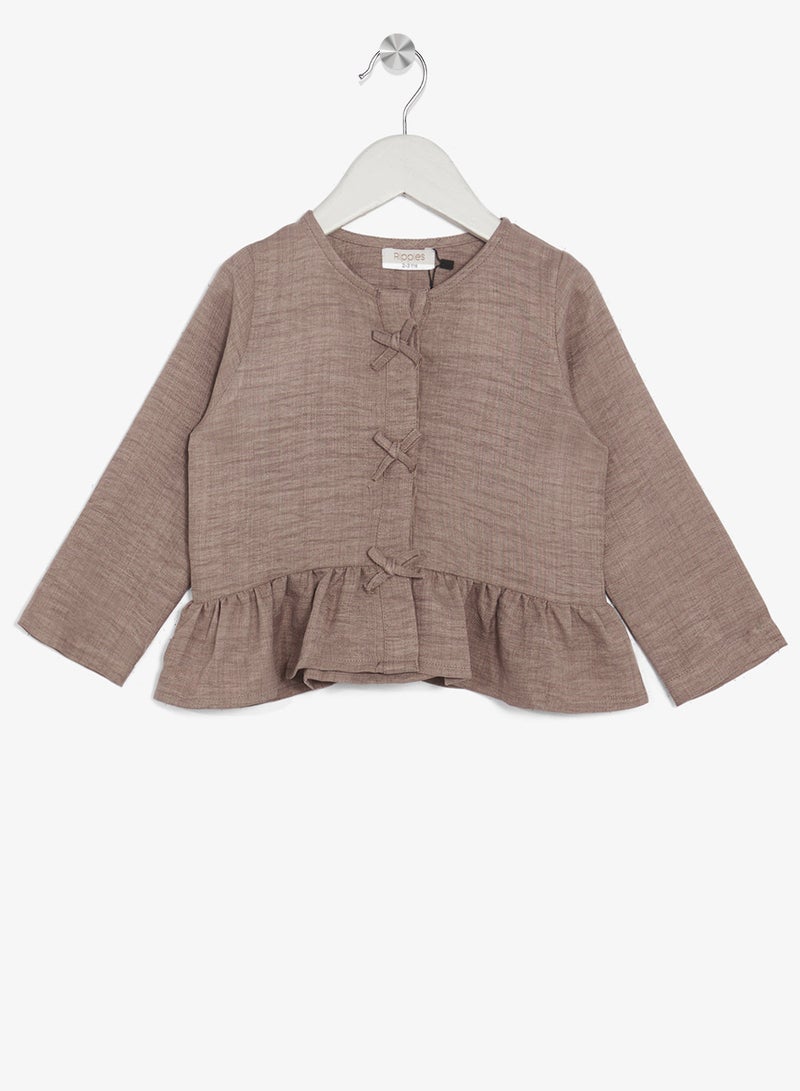 Ripples Girls 2Pcs Sets With Bow - Image 2