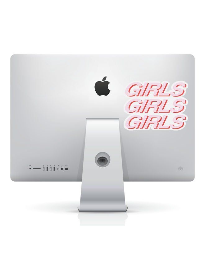 RKN Girls Girls Girls Vinyl Sticker For College Stationary Notebook 6inch - Image 1