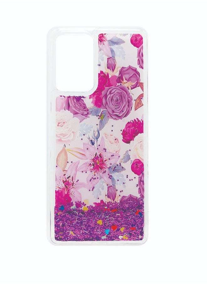 EYE CATCH Samsung Galaxy A72 Case For Women Girls Liquid Glitter Cover Sparkly Clear Shiny Bling Sparkle Phone Back Accessory Protection For Samsung Galaxy A72 Case Transparent  - Image 1