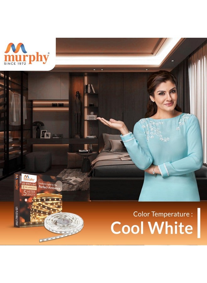 Murphy 25W LED Strip 2835 Cove Light 5 Metre (Cool White) with Driver Pack of 8 - Image 4