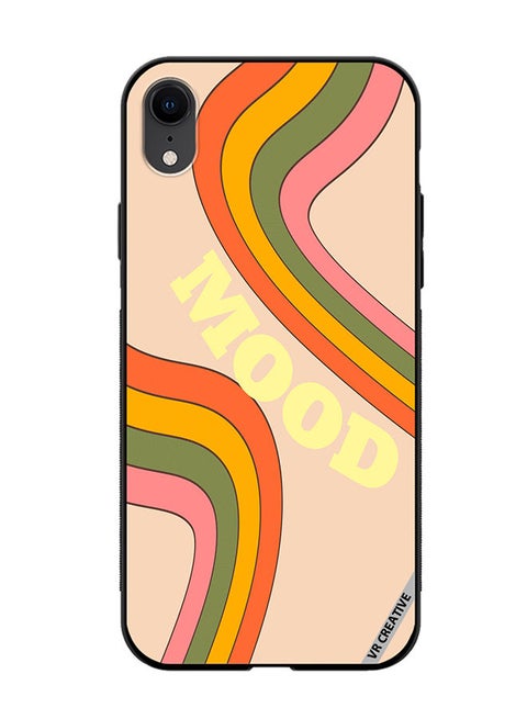 Protective Case Cover For Apple iPhone XR Mood Design Multicolour