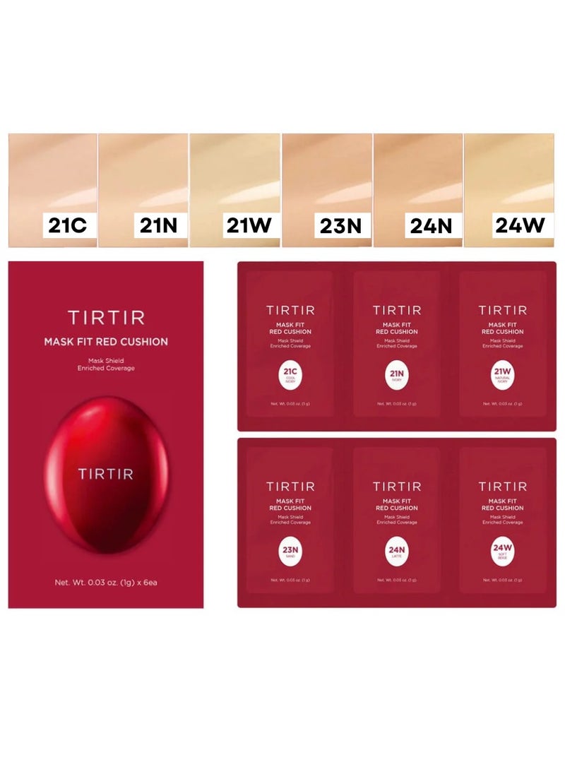 TIRTIR Mask Fit Red Cushion Foundation Trial Kit - Light Medium  - Image 1
