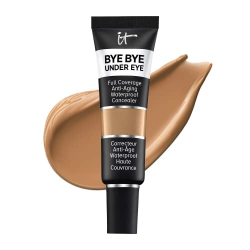 IT Cosmetics Bye Bye Under Eye Concealer Deep Tan  Waterproof Full Coverage Concealer For Dark Circles Fine Lines Redness  Discoloration With Hyaluronic Acid Natural Finish  04 fl oz