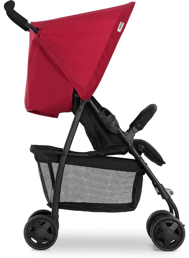 hauck Sport Pushchair, Red Super Lightweight Travel Stroller (Only 5.9Kg), Compact And Foldable, Lay Flat, With Raincover - Image 4
