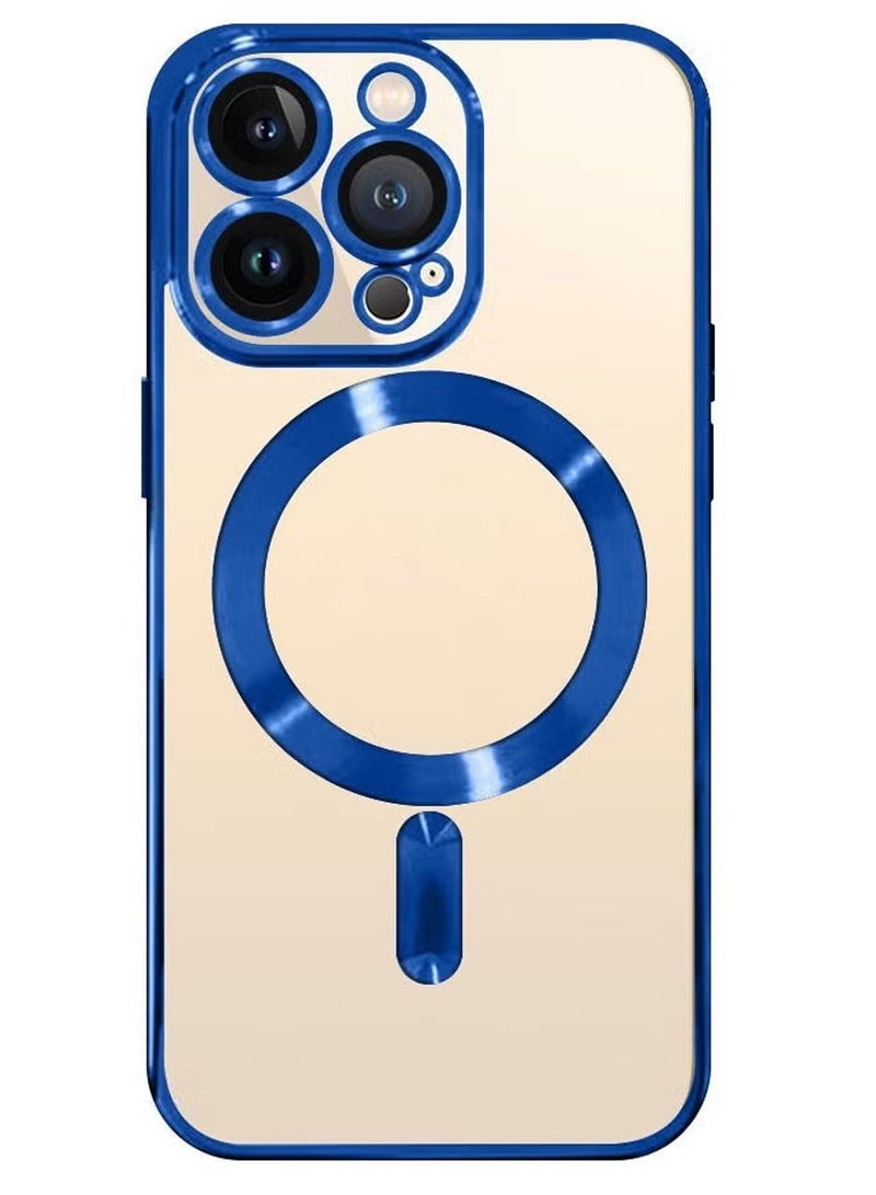 CATANES iPhone 13 Pro Clear Case with MagSafe Wireless Charging Compatible Back Cover with Electroplating Shockproof - Image 3