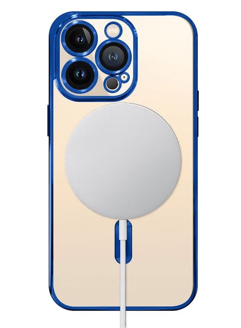 CATANES iPhone 13 Pro Clear Case with MagSafe Wireless Charging Compatible Back Cover with Electroplating Shockproof - Image 4