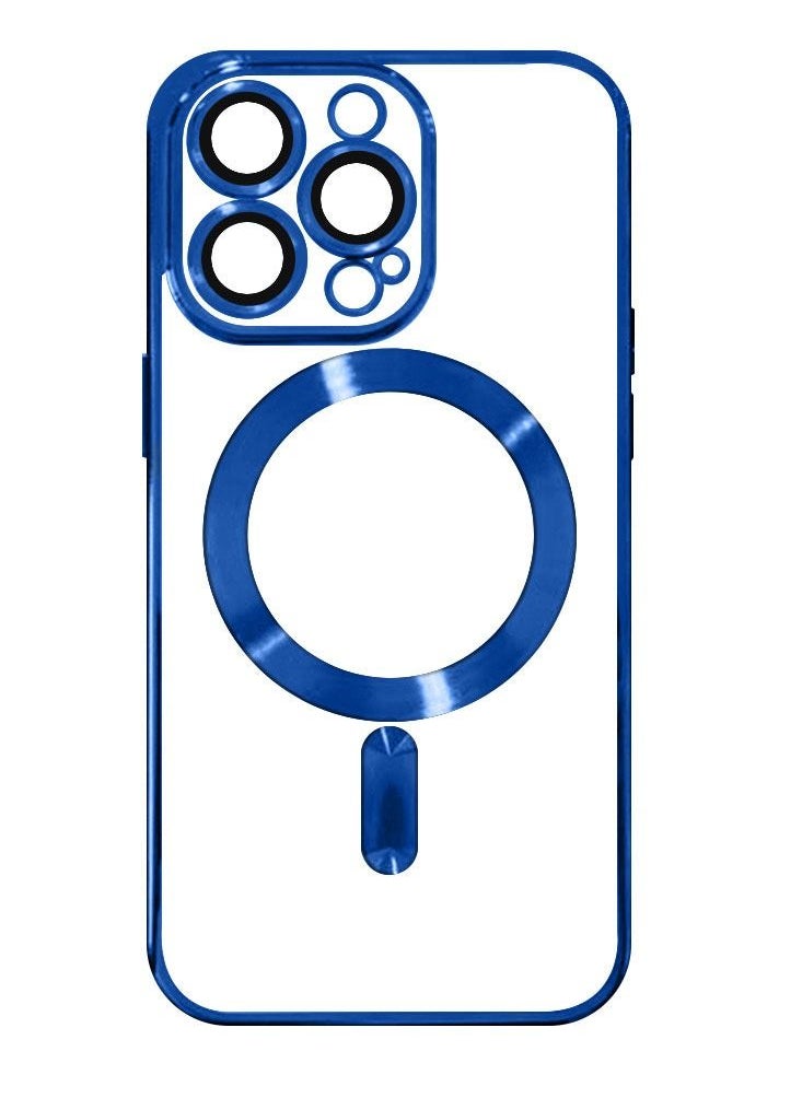 iPhone 13 Pro Clear Case with MagSafe Wireless Charging Compatible Back Cover with Electroplating Shockproof