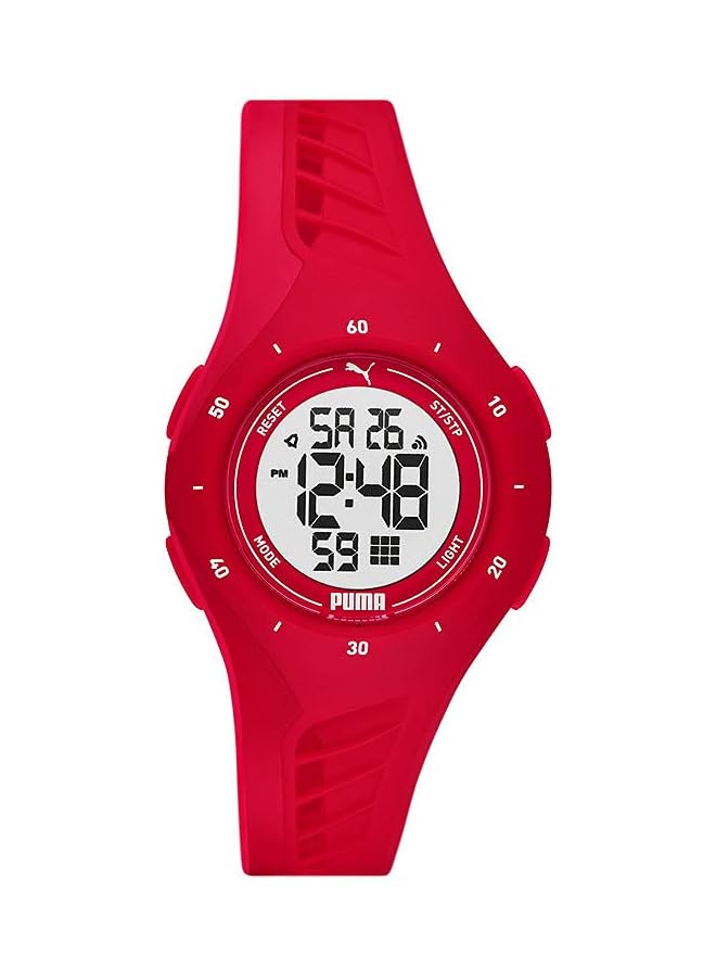 PUMA 3 LCD Red Polyurethane Watch - Image 1