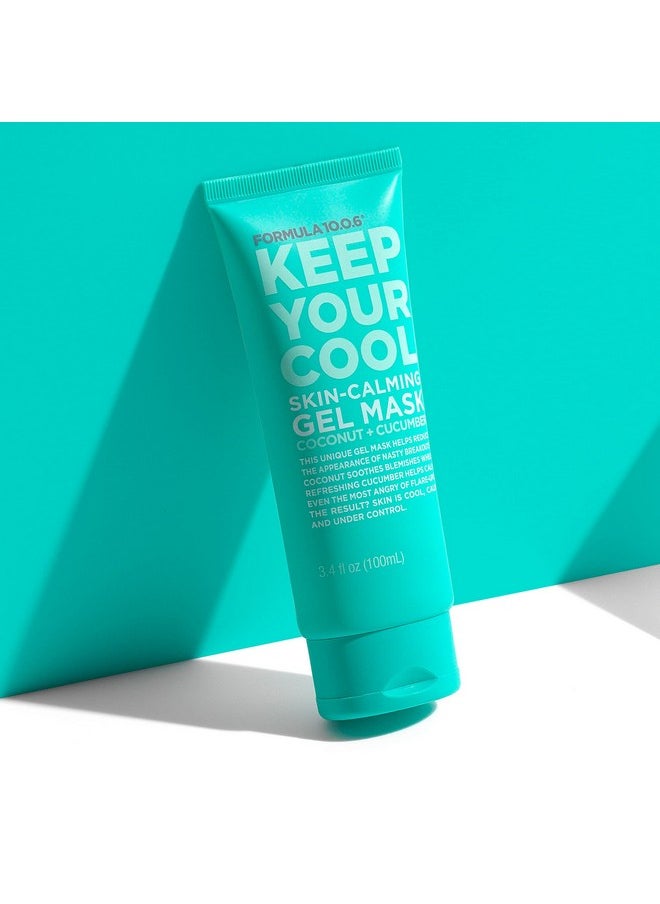 FORMULA 10.0.6 - Keep Your Cool Skincalming Gel Mask Refreshing Gel Mask That Soothes Blemishes And Calms The Skin Vegan Parabenfree Sulfatefree & Crueltyfree 3.4 Fl Oz - Image 1