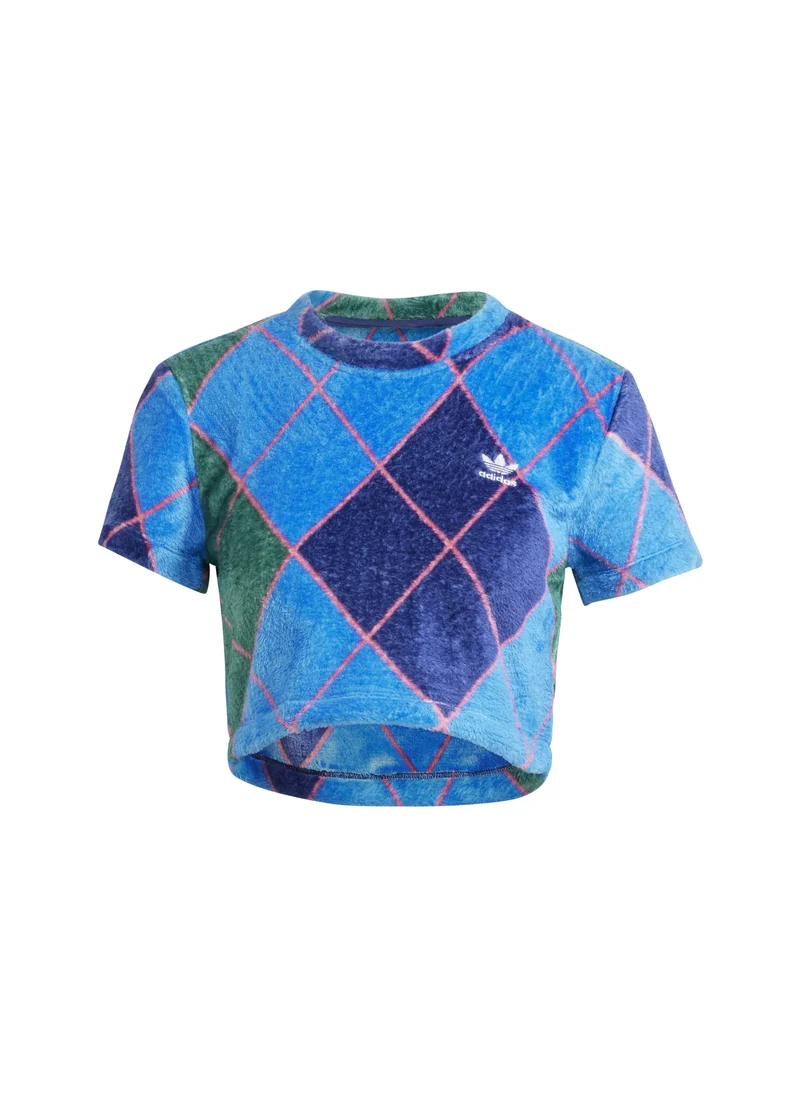 Adidas adidas FLUFFY CROP TEE Green Originals Women T-SHIRTS
