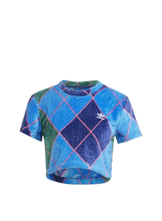 Adidas adidas FLUFFY CROP TEE Green Originals Women T-SHIRTS