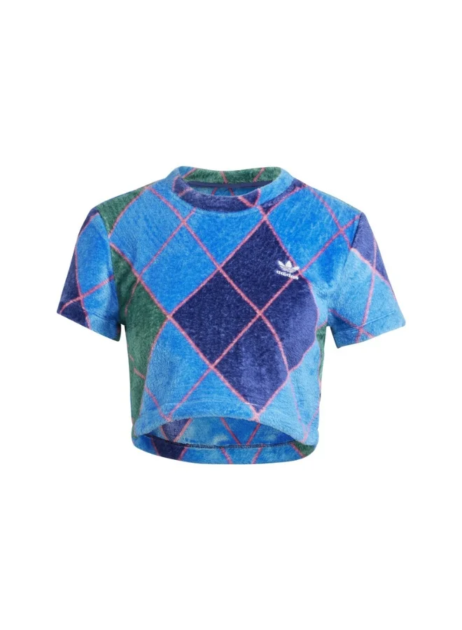 Adidas adidas FLUFFY CROP TEE Green Originals Women T-SHIRTS