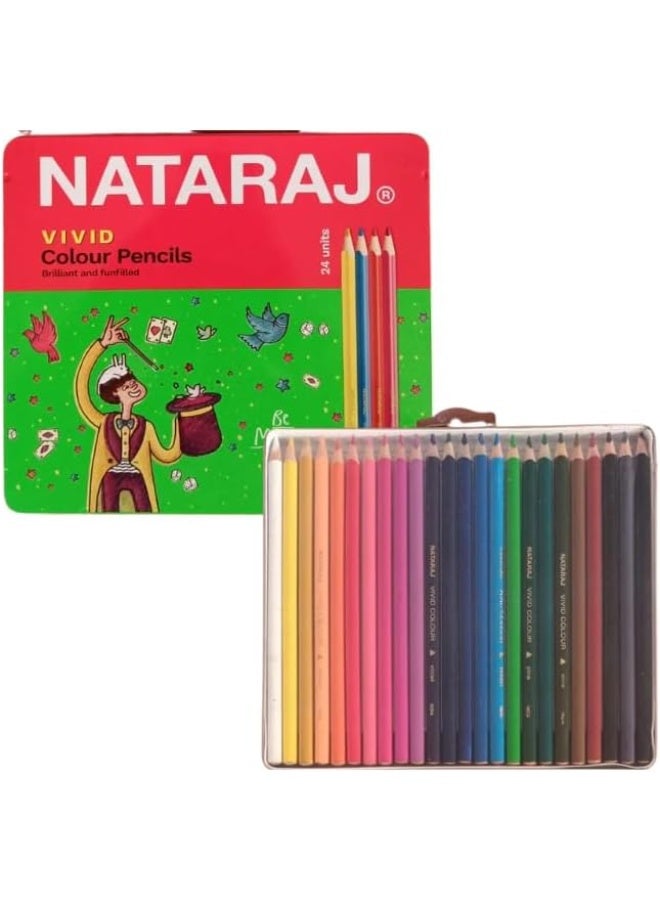 ناتاراج أقلام تلوين مثلثة فاخرة من ناتاراج - ٢٤ لونًا مع كتاب تلوين مجاني - Image 2