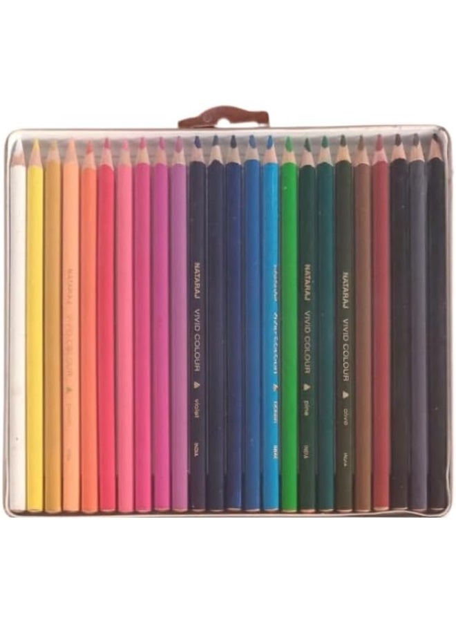 ناتاراج أقلام تلوين مثلثة فاخرة من ناتاراج - ٢٤ لونًا مع كتاب تلوين مجاني - Image 3