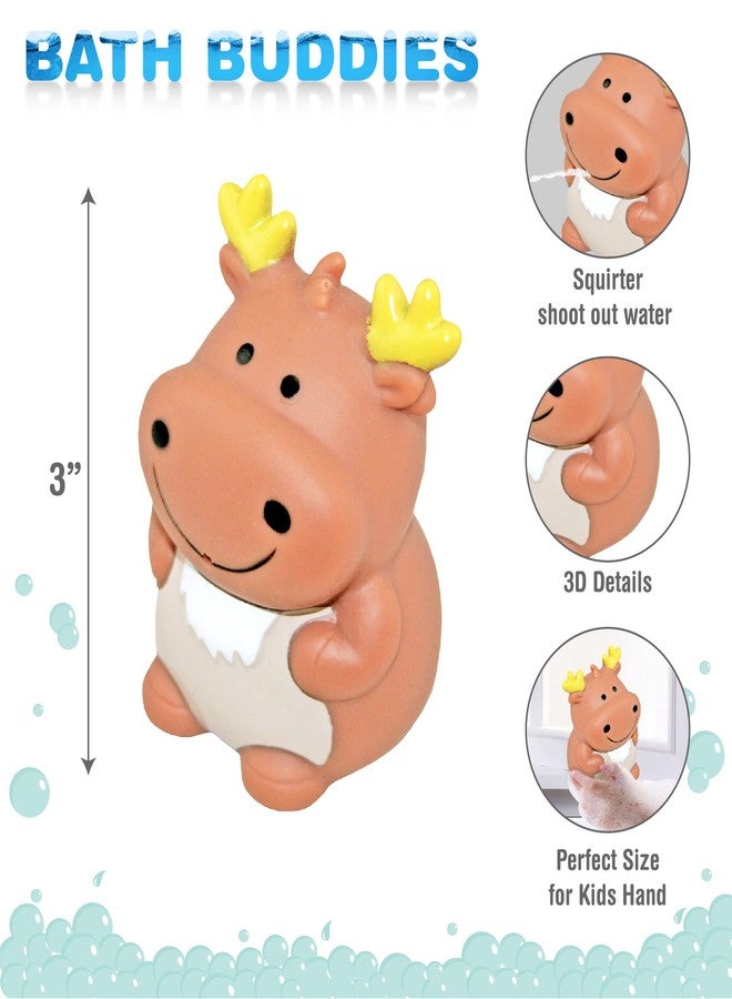 Puzzled DolliBu Moose Bath Buddy Squirter - Floating Moose Rubber Bath Toy, Fun Water Squirting Bathtime Play For Toddlers, Cute and Soft Wild Life Animal Toy For The Bathtub, Beach, & Pool for Girls and Boys - Image 2
