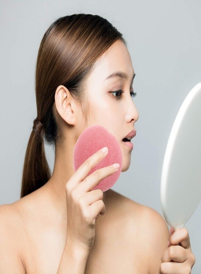 SILSTAR PROFESSIONAL 100% Natural Organic Facial & Body KONJAC Bath Sponge for Natural Glow & Softness by Detoxifying, Deep Make-Up Cleansing, Ph Levels; Good for Babies (Rose Red Clay, Pack of 1) - Image 2