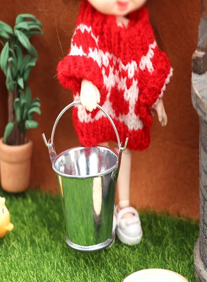 ccHuDE 10 Pcs Small Metal Buckets Unique Goody Baskets Craft Buckets Mini Tin Pails Snack Buckets with Handles for Party - Image 5