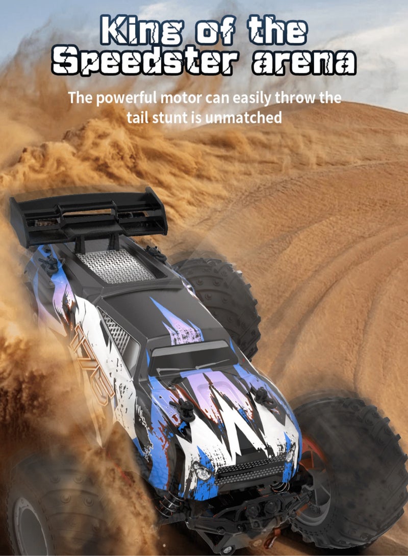 Rechargeable Remote Control Car Toys - RC Cars, Handcontrolled Car for Boy, 4WD Electric Vehicle Toys with Headlights  Colorful Car Body Lights, Gift for Boys Girls Kids  - Image 3