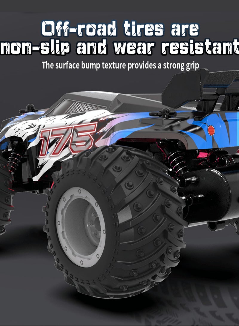 Rechargeable Remote Control Car Toys - RC Cars, Handcontrolled Car for Boy, 4WD Electric Vehicle Toys with Headlights  Colorful Car Body Lights, Gift for Boys Girls Kids  - Image 4