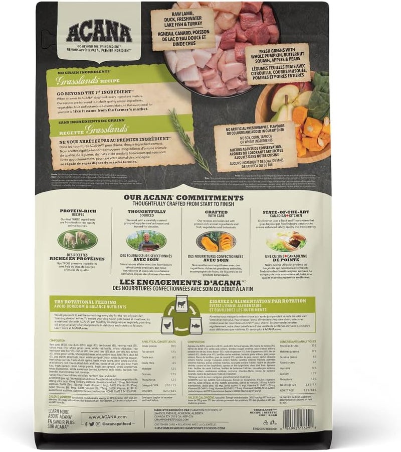 acana طعام الكلاب الجاف من أكانا بنكهة المراعي - 2 كجم - Image 3