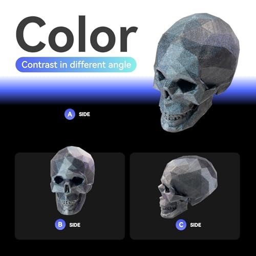 Chitu Systems Conjure Chameleon PLA 3D Printer Filament, 1.75mm Galaxy Dual Color Filament, Changing Color with Light and Angles, Blue Purple 3D Printing Filament 1KG/2.2lb - Image 3