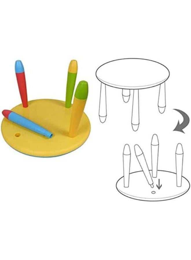 Rainbow Toys Children's table Kids Circle Shape Table For Nursery Kindergarten Plastic Desk - Image 3