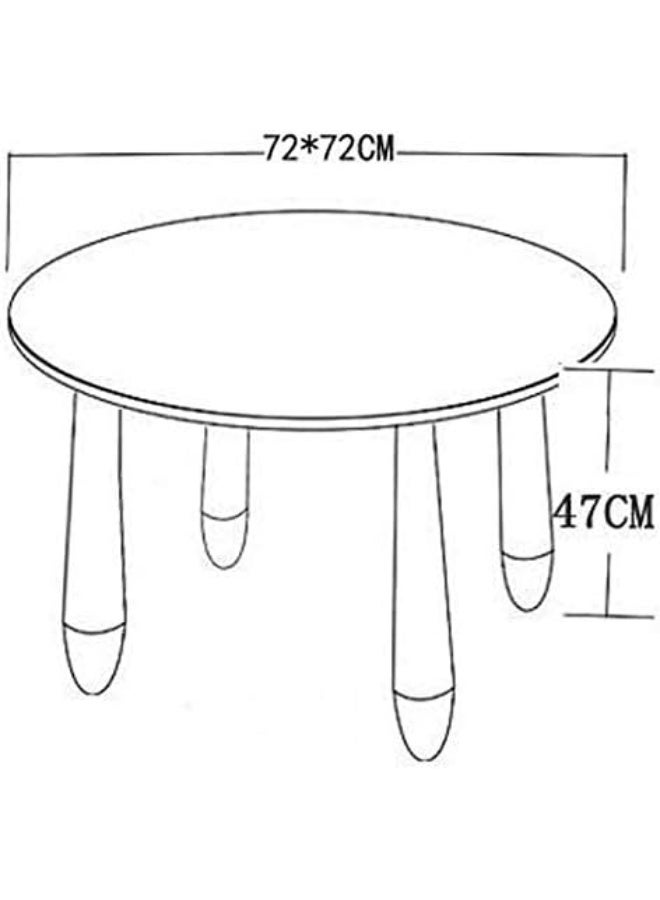Rainbow Toys Children's table Kids Circle Shape Table For Nursery Kindergarten Plastic Desk - Image 4