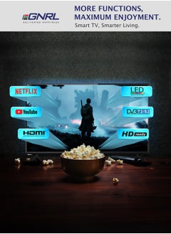 EGNRL 39 Inch FULL HD SMART LED TV, EGTV40HDS | HDMI, Google Play, Netflix, YouTube, WiFi and Bluetooth| with Remote Control, One Year Warranty  - Image 4