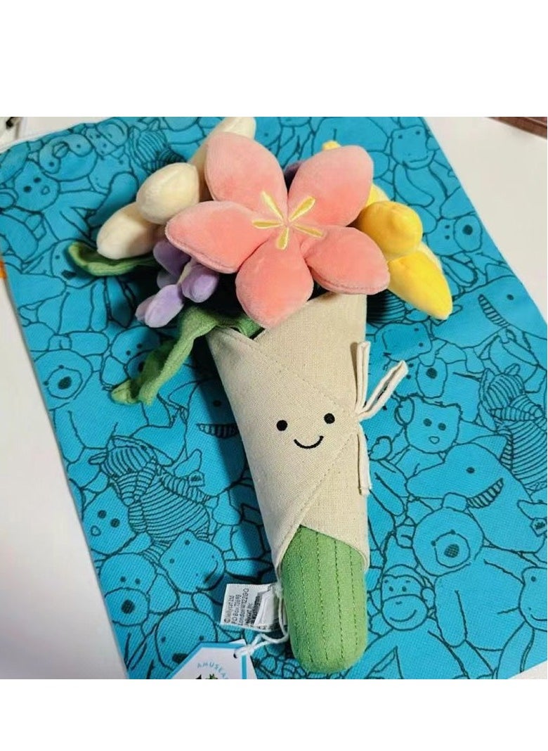 Jellycat Bouquet Plush Toy Adorable Doll - Delicate Birthday Gift, Perfect Valentine’s Day Choice, Heartfelt Present for Girls  - Image 4