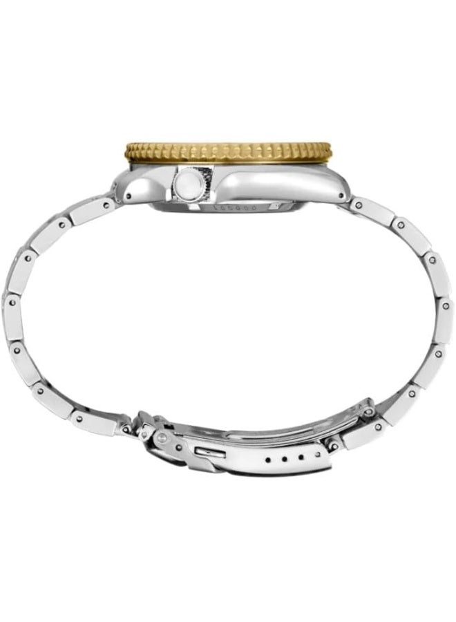 SEIKO SRPK24, Men Sport, GMT, Mechanical, Automatic, Stainless, Two Tone, Brown Dial, 100m WR - Image 4