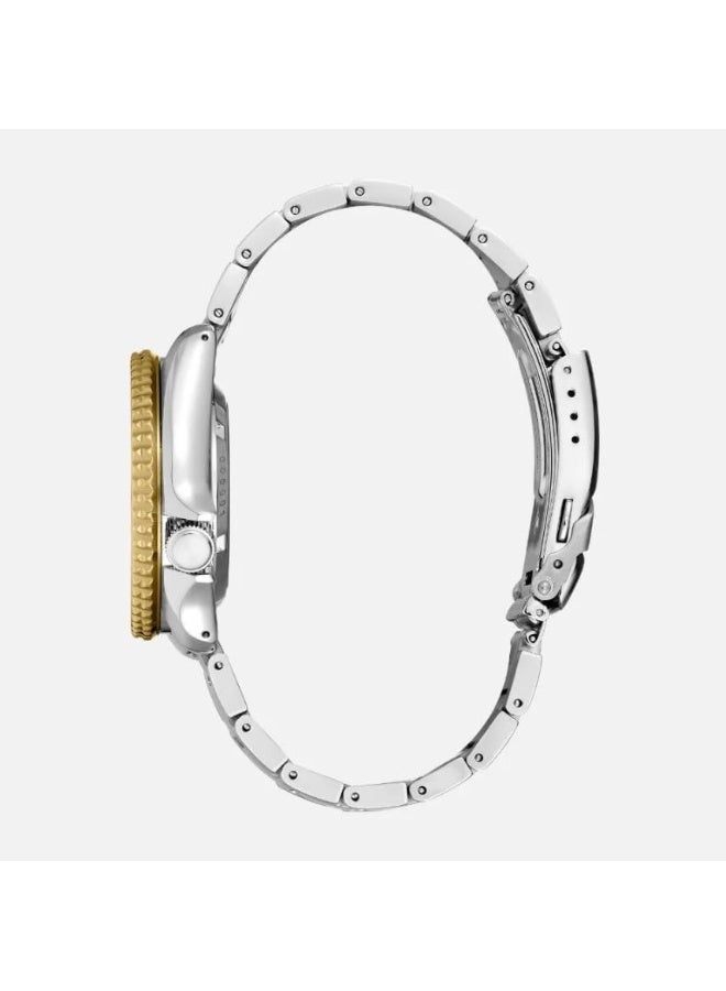 SEIKO SRPK24, Men Sport, GMT, Mechanical, Automatic, Stainless, Two Tone, Brown Dial, 100m WR - Image 3