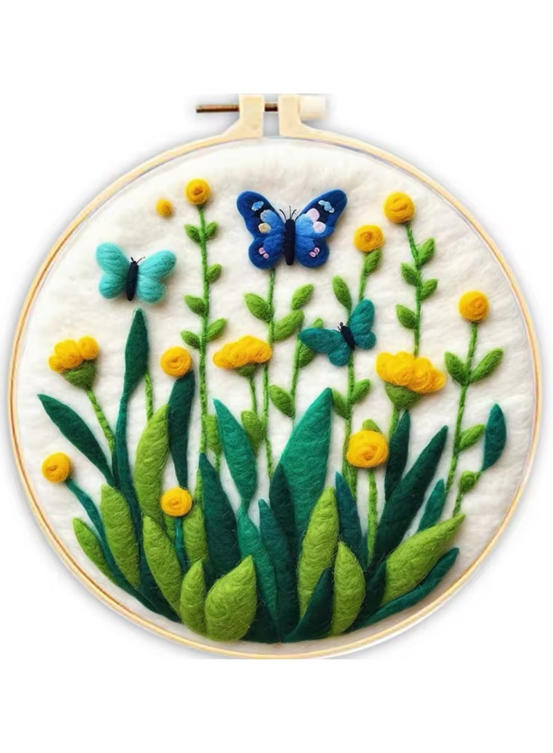 Wool needle felt painting kit - Image 1