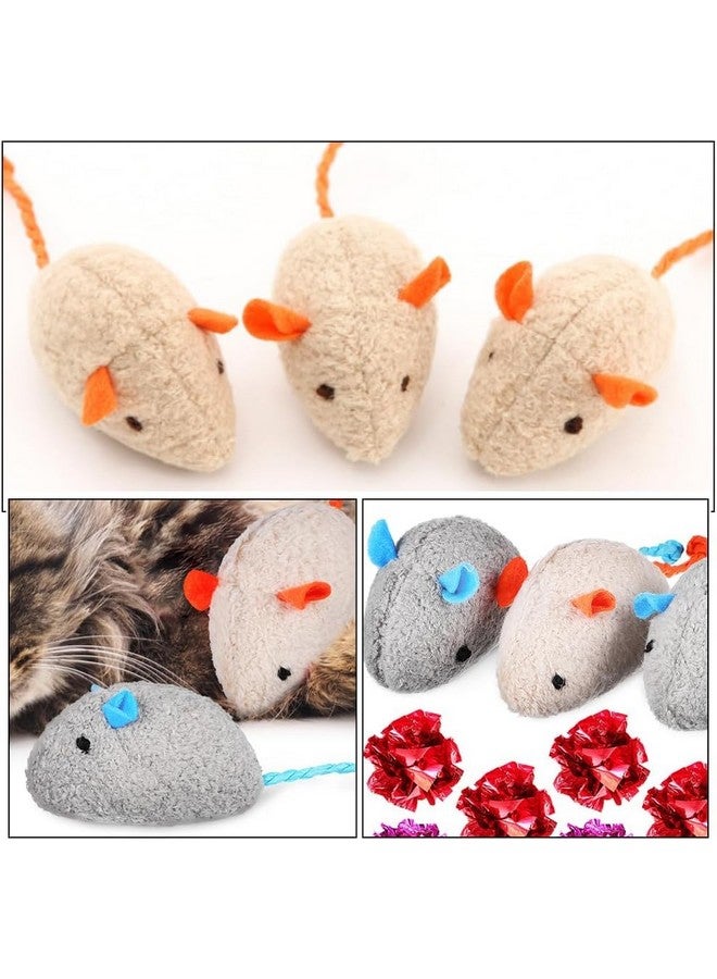 Generic Realistic Cat Mouse Plush Toy - Interactive Kitten Mice Chew Toys For Engaging Playtime Pet-Friendly Molar Supplies, Enriching Your Cat'S Amusement And Dental Health (Pack Of 4)  - Image 4