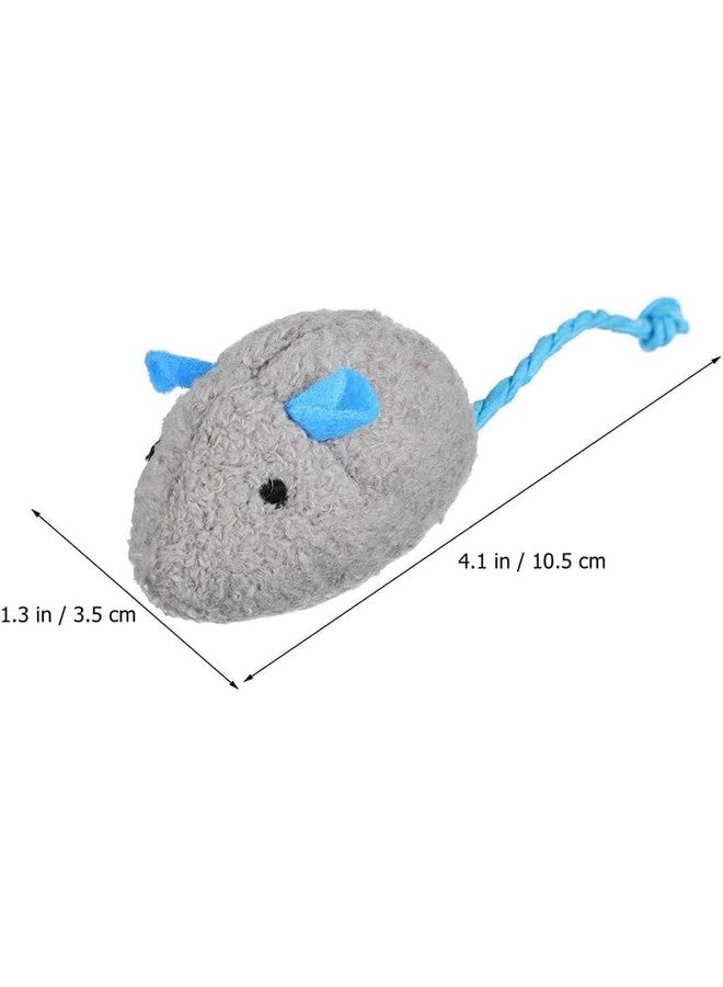 Generic Realistic Cat Mouse Plush Toy - Interactive Kitten Mice Chew Toys For Engaging Playtime Pet-Friendly Molar Supplies, Enriching Your Cat'S Amusement And Dental Health (Pack Of 4)  - Image 3