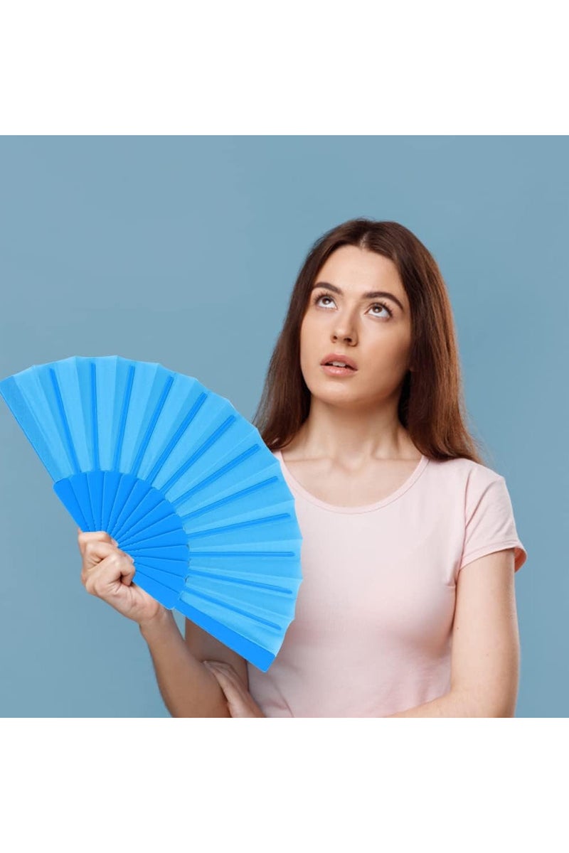 Mini Folding Hand Fan, Japanese Chinese Folding Fan, Antique Plastic Folding Fan for Summer, Beach, Decoration, Weddings, Parties  - Image 3