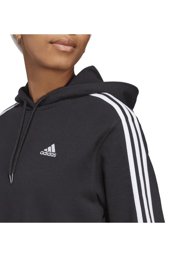 Adidas  W 3S Ft Cr Hd Black Training Sweatshirts 2XS for Women | Best Price UAE