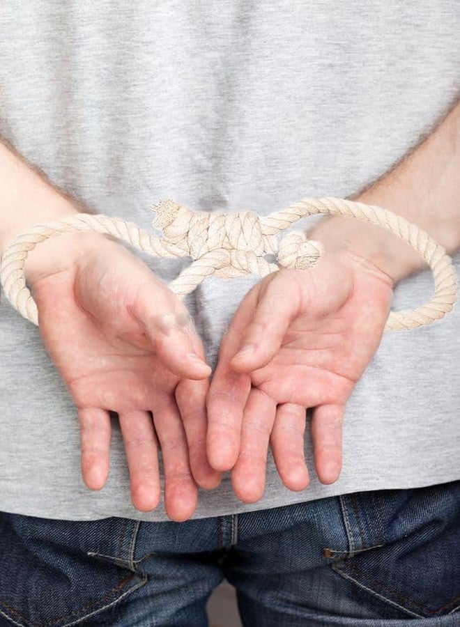 Esselkay أصفاد قطنية من إسيلاكي للعب الأدوار، باللونين الأسود والأبيض، عبوة من 2 - Image 5