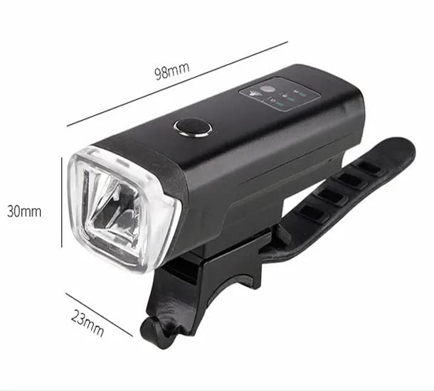 Dark Horse®USB Rechargeable 2400 mAh Cycle Light and Horn with 120DB Cycle Horn 5 Light Modes Waterproof Cycle Light 350LM Smart Sensor Cycle Front USB Light (Orange) - Image 5