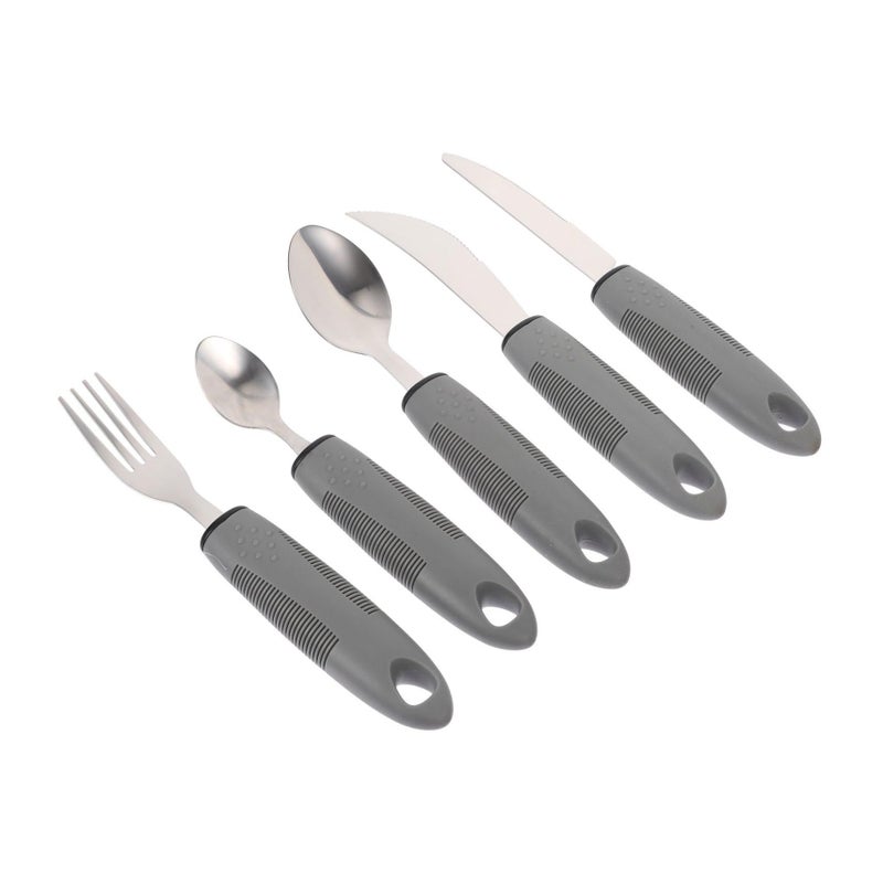 Lightweight Adaptive Utensil Set For Hand Arthritis Portable Elderly Eating Aids - Image 2
