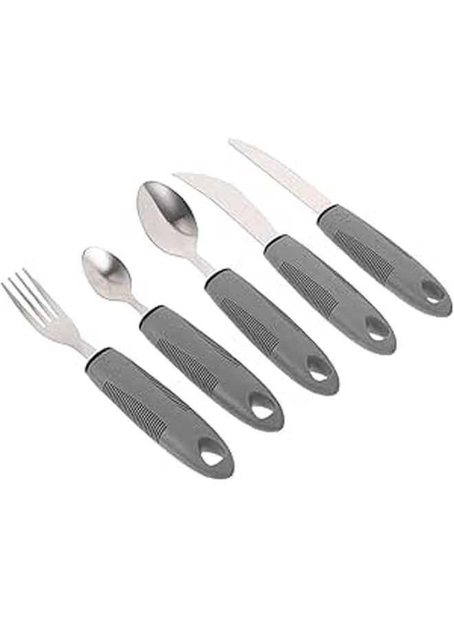 Lightweight Adaptive Utensil Set For Hand Arthritis Portable Elderly Eating Aids - Image 1