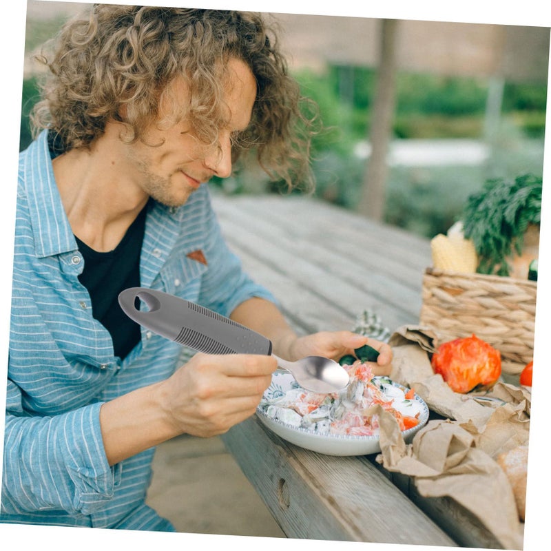 Lightweight Adaptive Utensil Set For Hand Arthritis Portable Elderly Eating Aids - Image 3