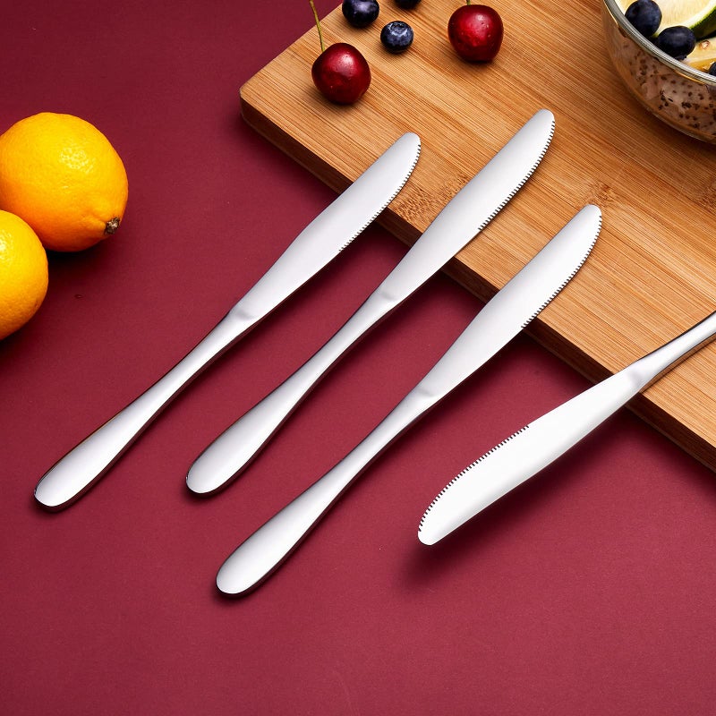 Aebeky 8-Piece Stainless Steel Table Knives,Dinner Knives Set,9.1-Inch (8-Piece) - Image 4