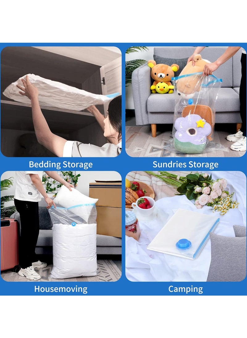 MODANOIR Modanoir Pack of 6 Vacuum Storage Bags for Bedding, Pillows, Towel, Clothes Space Saver Travel Storage Bag With Hand-Pump,Vacuum Bag Package,(50x70CM)  - Image 4
