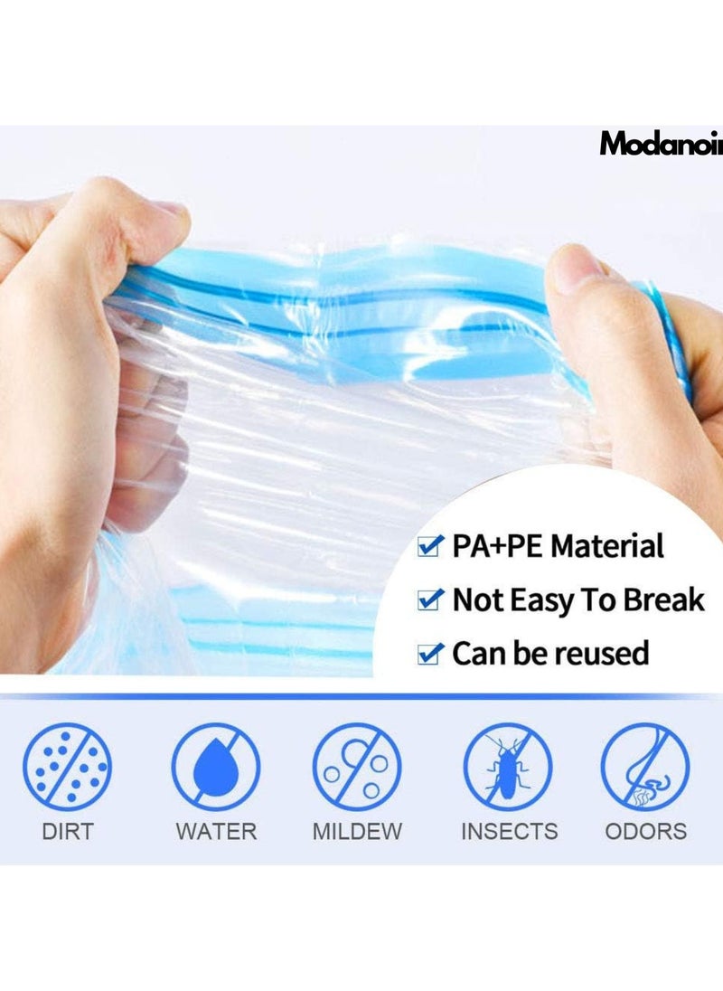 MODANOIR Modanoir Pack of 6 Vacuum Storage Bags for Bedding, Pillows, Towel, Clothes Space Saver Travel Storage Bag With Hand-Pump,Vacuum Bag Package,(50x70CM)  - Image 5