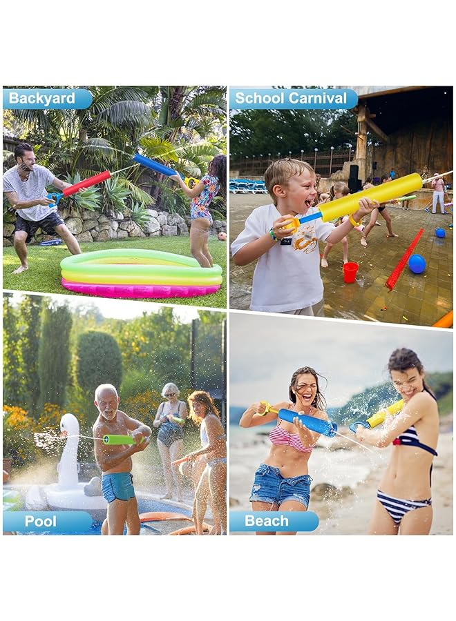 KASTWAVE Water Pistols 6 Pack Super Water Soaker Blaster Squirt Pistols 40 Ft Water Shooter Swimming Pool Beach Summer Party Outdoor Water Game Fighting Toys For Kids Boys Girls - Image 3