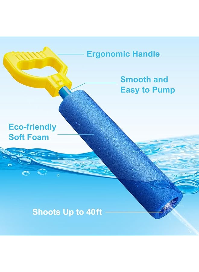 KASTWAVE Water Pistols 6 Pack Super Water Soaker Blaster Squirt Pistols 40 Ft Water Shooter Swimming Pool Beach Summer Party Outdoor Water Game Fighting Toys For Kids Boys Girls - Image 5