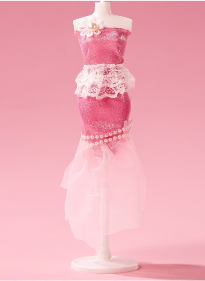 Beauenty - Kids DIY Princess Dress Design Toy Set, Creative Fashion Craft Kit Gift for Girls Ages 3-6 - Image 1