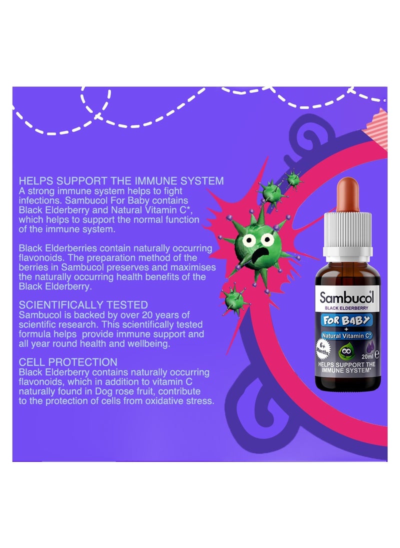 Sambucol - Vitamin C Baby Drops 20ml - Image 1