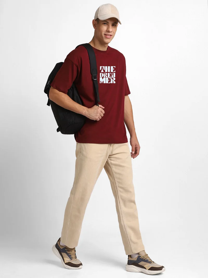 NOBERO Nobero Men Oversized Printed T-shirt